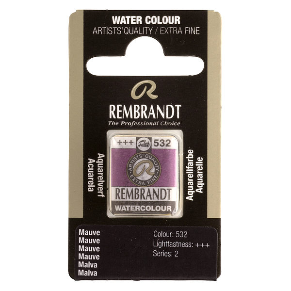 Краска акварельная Rembrandt 532 Розово-лиловый, кювета, Royal Talens