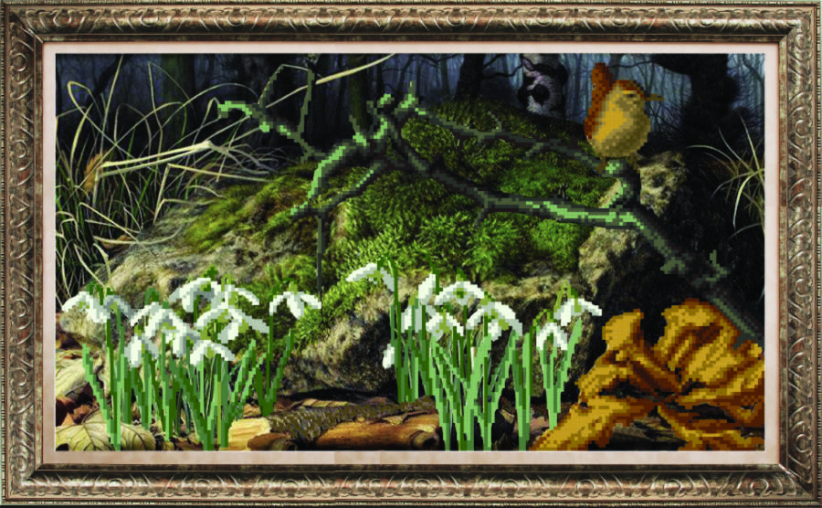 Схема для вышивания бисером СБ-1019 40*22,5 см на авторской канве ТМ "Чарівна мить"