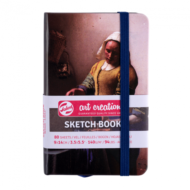 Блокнот для графіки Art Creation Молочниця, Ян Вермер, 140 г/м², 9*14 см, 80 арк, Royal Talens