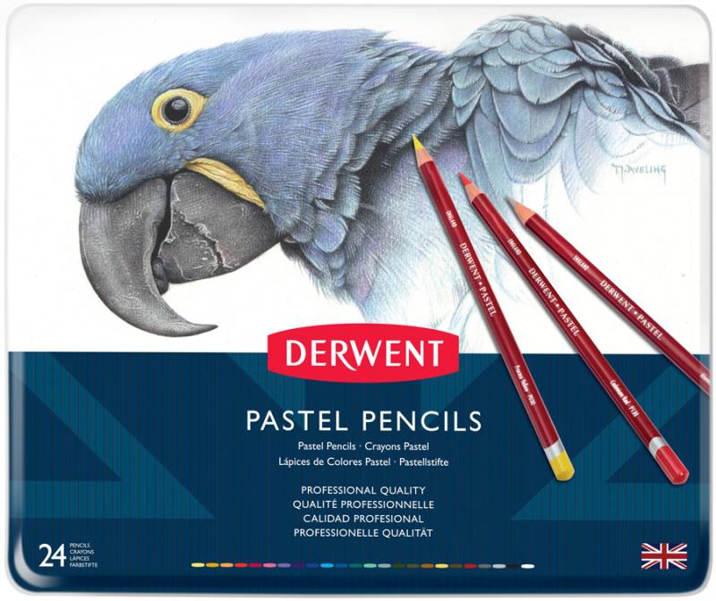 Набір пастельних олівців Pastel, 24шт., мет. кор, Derwent 32992 2