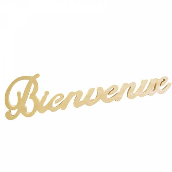 Заготовка деревянная Надпись "Bienvenue" 49*12 см, 14001882 ТМ "Artemio"