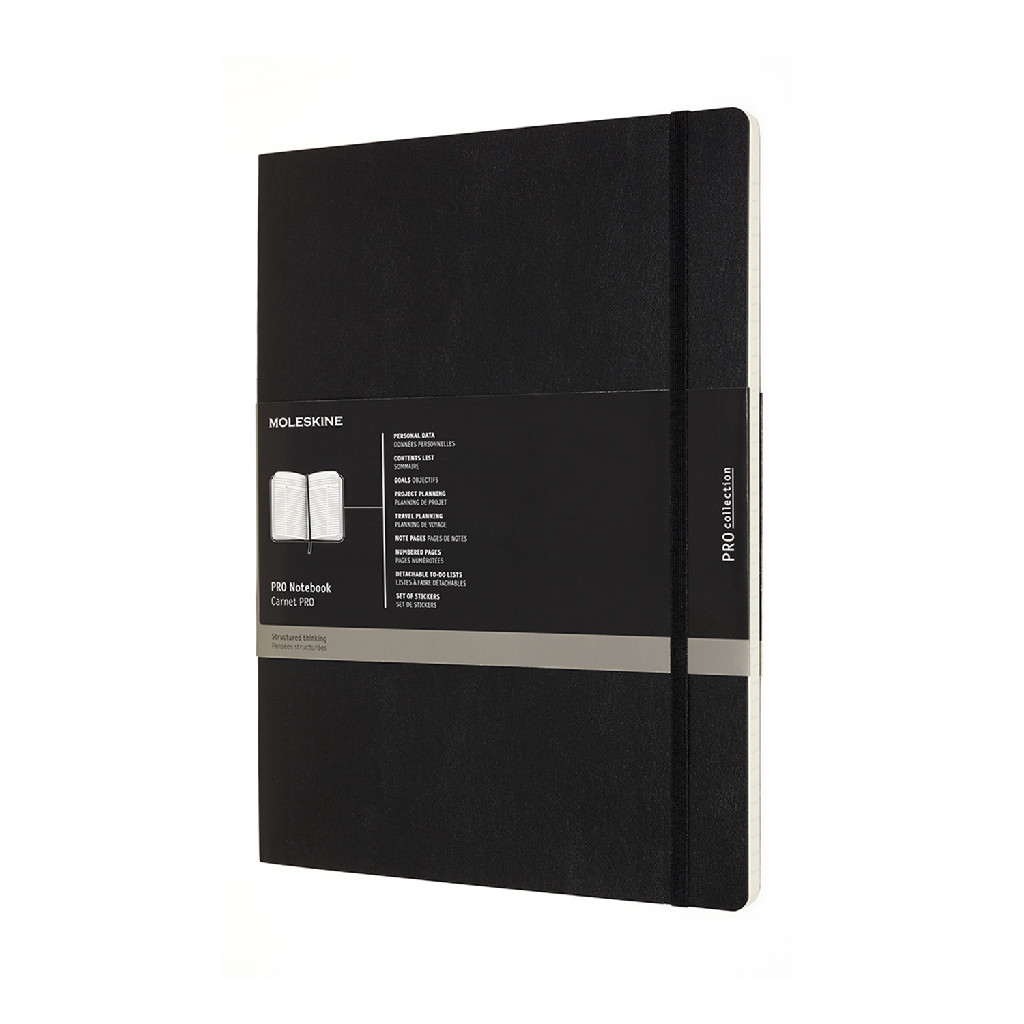 Блокнот недатированный Черный мягкий, Moleskine PRO XXL, PROPFNTB7SBK