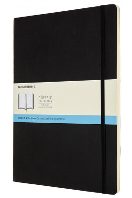 Записник Чорний м`який точка, Moleskine Classic, QP644