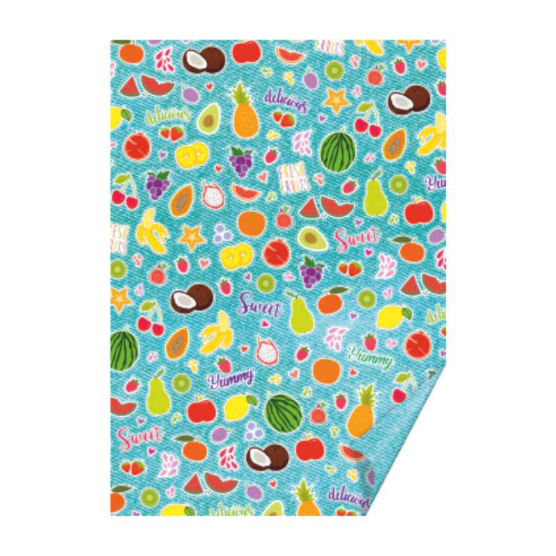 Бумага с рисунком "Фрукты", 50*70см, 300 г/м2, Heyda