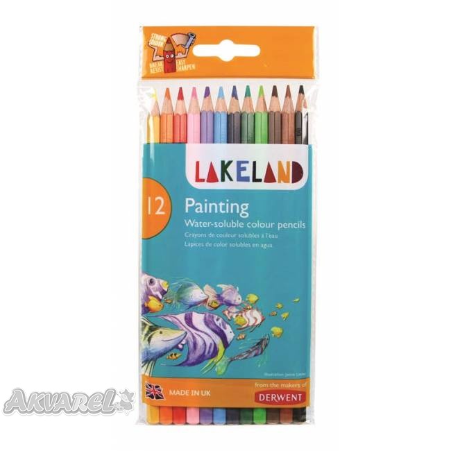 Набір олівців акварельних "Lakeland Painting", 12кол., блістер, D-33254