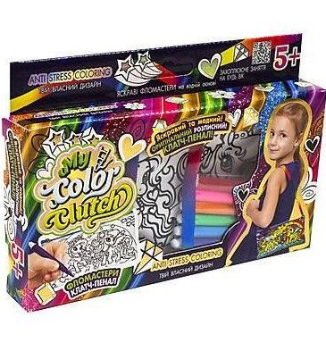 Набір для творчості "My Color Clutch", пенал-клатч розмальовка (укр), CCL-02-01U,02U,03U...06U