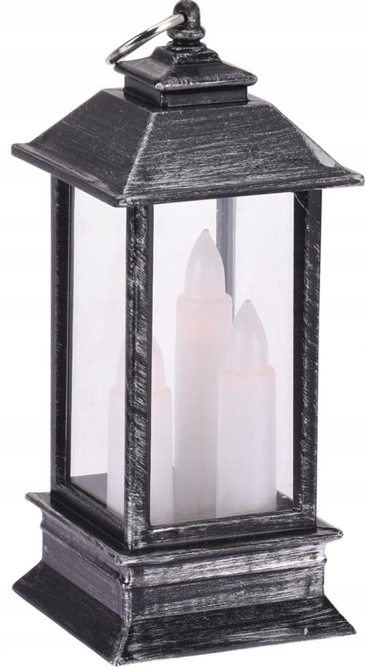 Свічник LED "Ліхтар" 13 см, 3 свічки (4 темн. кол. в асорт.), AX5304200