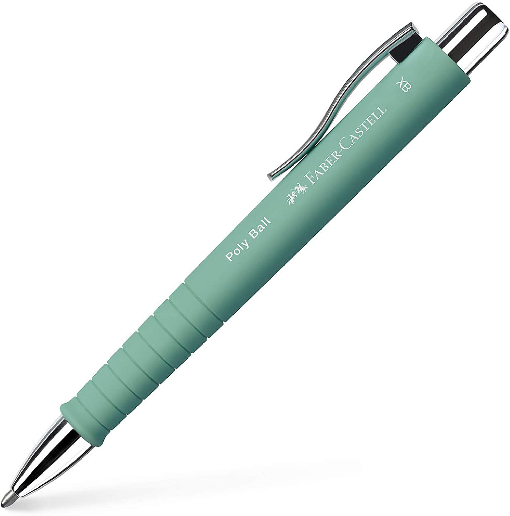 Ручка кулькова Poly Ball XB м`ятно зелена, 241165 Faber-Castell