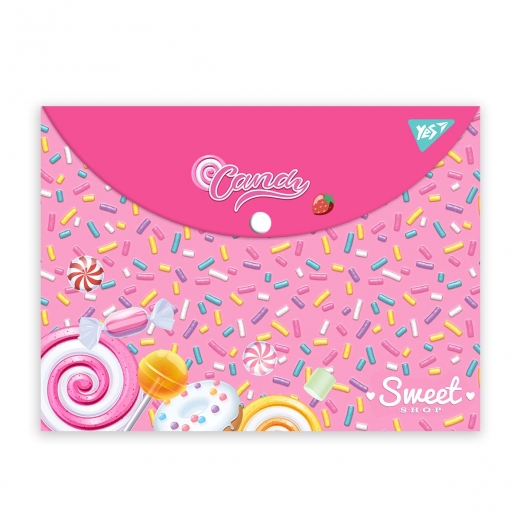 Папка-конверт на кнопке А4 "Sweet Cream", 492015 Yes