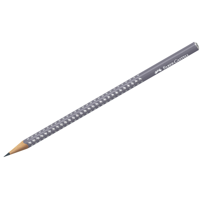 Карандаш чернографитный Grip Sparkle, пятнисто-серый, 118235Р Faber-Castell