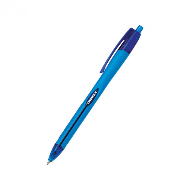 Ручка кулькова автом. Aerogrip, синя, UX-136-02