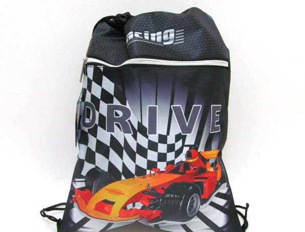 Сумка для взуття зі змійкою "Racing car" 39*30 см, SM-18141