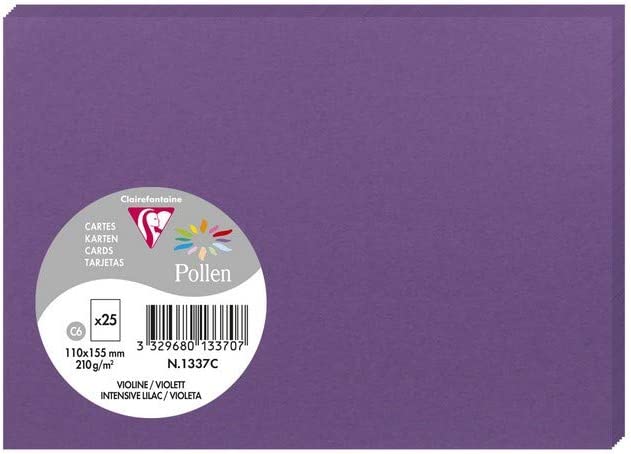Заготовка для открыток Pollen 110*155 мм/210 г, Int. lilac/Инт. сиреневый, 1337C