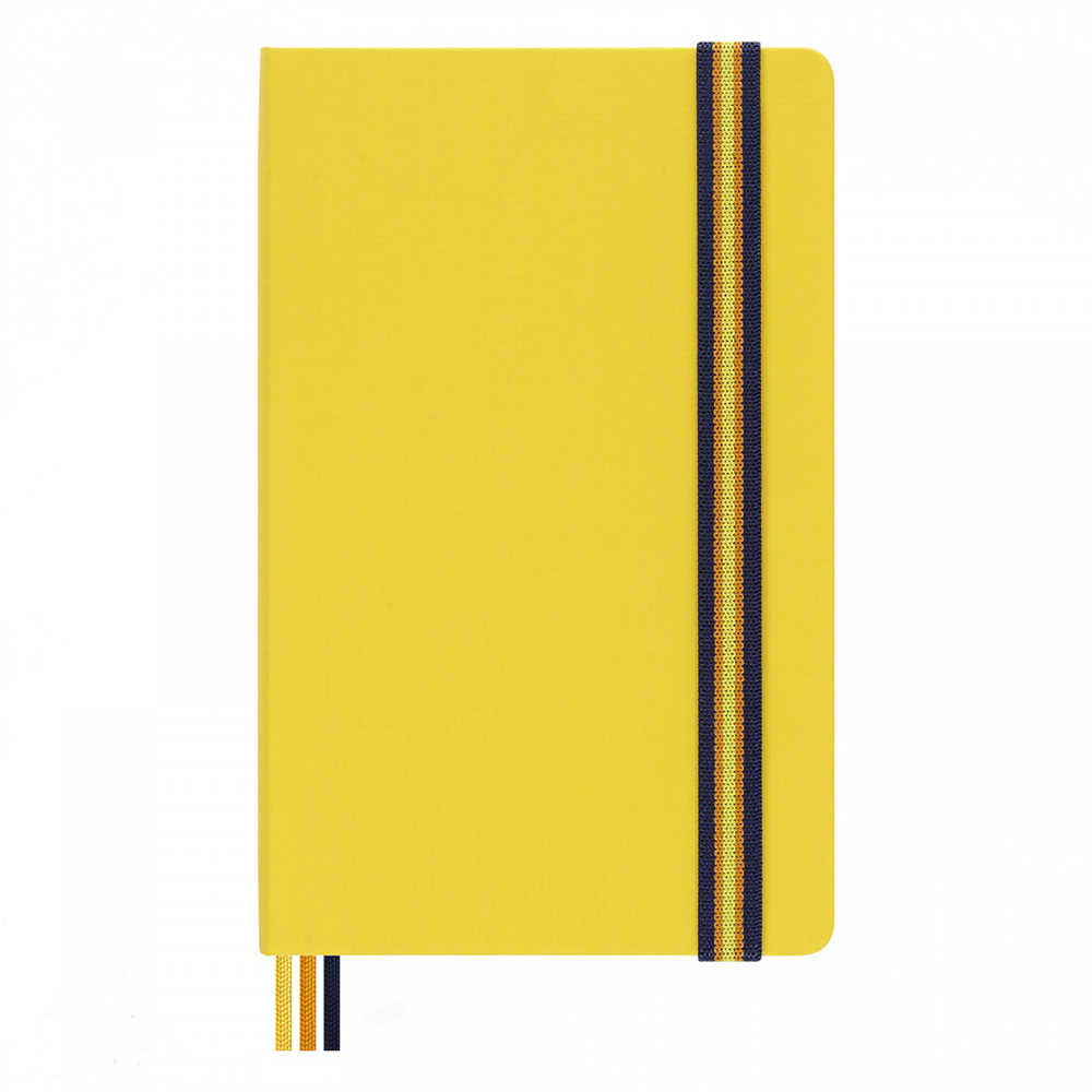 Записник Жовтий нейлон середній лінійка, Moleskine x K-Way, SKQP060KWYELLWT05