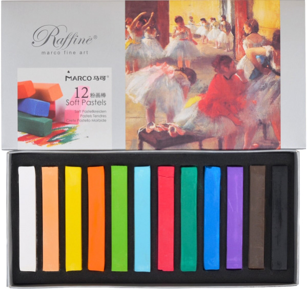 Пастель суха Marco 12 кол., Raffine fine art, 7300-12CB