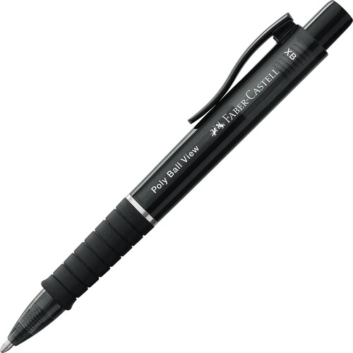 Ручка шариковая Poly Ball View, View black, 145755 Faber-Castell