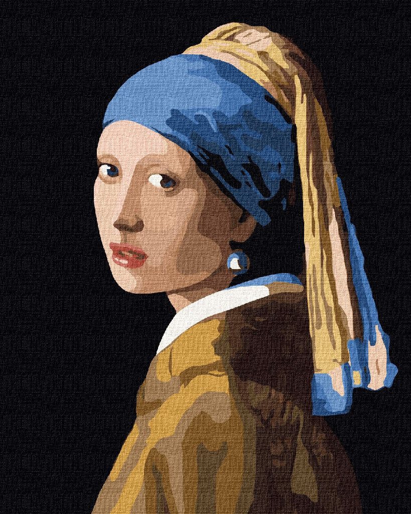 Картина по номерам 40*50 см "Девушка с жемчужной серьгой ©Ян Вермер", KHO4817