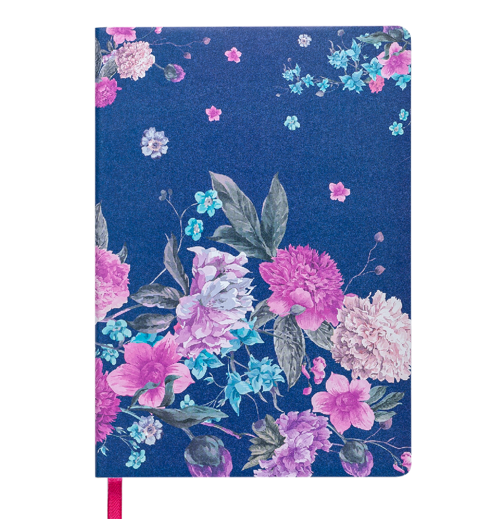 Блокнот деловой Cherie А5 96 л. кл, обл. искусственная кожа, темно-синий, BM.295105-03
