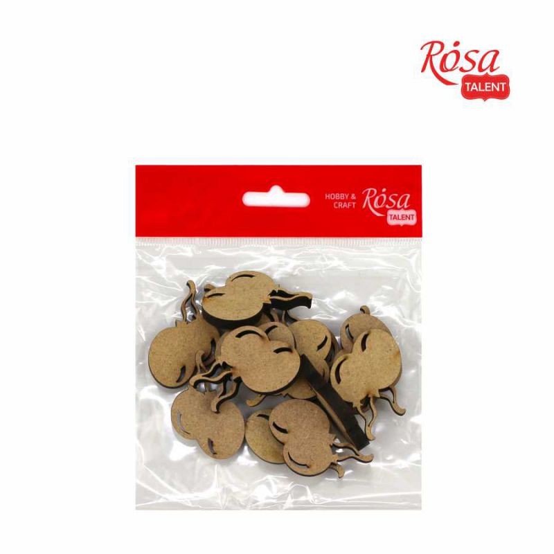 Міні-заготовка Повітряні кульки, МДФ, 3,1*4,7 см, 1 шт, Rosa Talent (15)