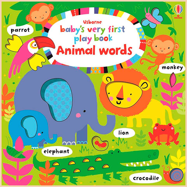 Книга "Baby`s very first play book Animal words" (а) (6998)