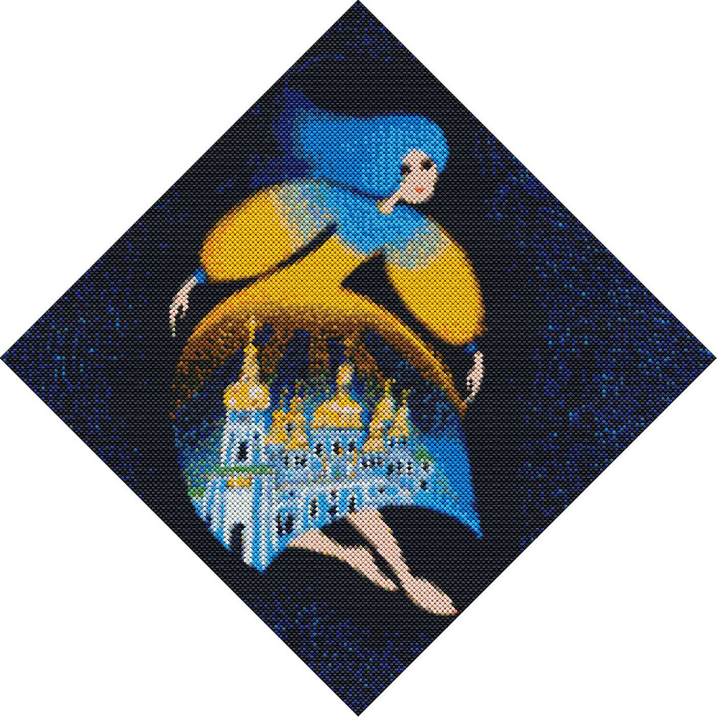 Набір з алмазною мозаїкою "Берегиня Михайлівська @mosyakart" 40*40 см, AMO7239 ТМ "Ідейка"