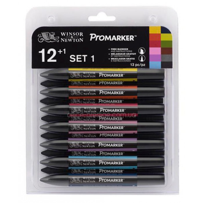Набір маркерів "ProMarker" Set 1, 12 шт, W&N