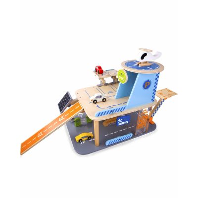 Игрушка деревянная Classic World "Игровой набор Гараж-заправка", 4148