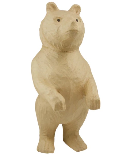 Заготівка з пап`є-маше велика "Ведмідь стоячий" 25*33*51 см, LA001O ТМ "Clairefontaine"
