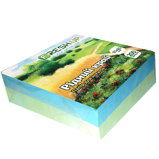 Блок бумаги для заметок 85*85 мм, 200 л., клееный, Родной край, FR-0550 Fresh Up