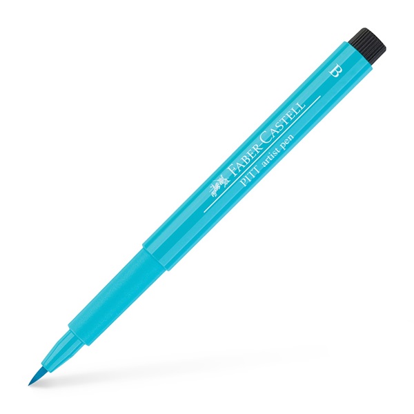 Ручка капілярна PITT Brush Artist Pen 154 світло-бірюзовий кобальт, 167454 Faber-Castell