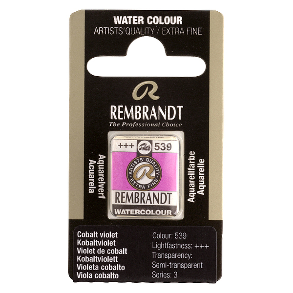 Краска акварельная Rembrandt 539 Кобальт фиолетовый, кювета, Royal Talens