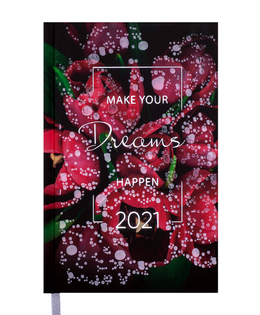 Щоденник датований A6 2021 Magic, червоний, BM.2516-05