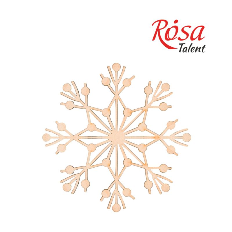 Заготовка Снежинка 2, фанера, Д:10 см, 1 шт, Rosa Talent (4)