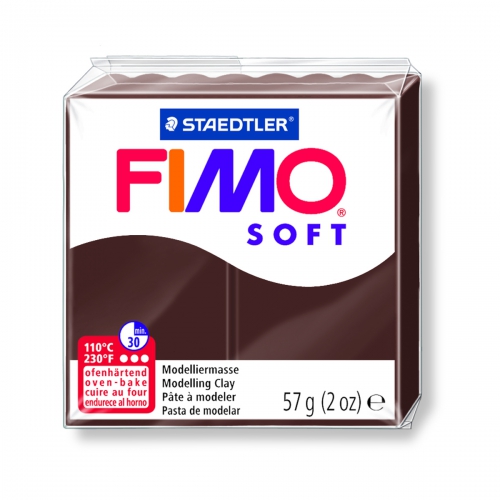 Пластика Soft, Шоколадная, 57г, Fimo