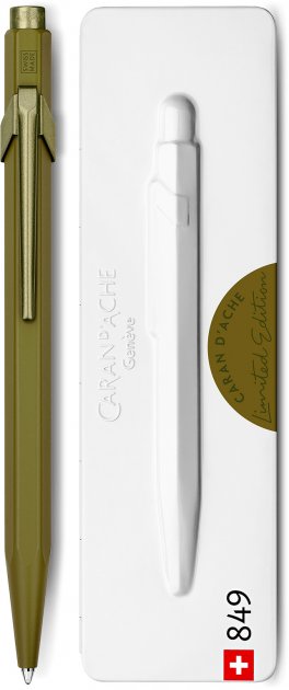 Ручка Caran d`Ache 849 Claim Your Style монохром Зелений мох + box, 849.566