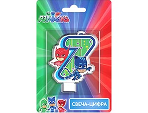 Свічка-цифра "7" Герої в масках, 1502-2933
