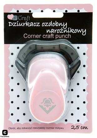 Кутовий фігурний дирокол 2,5 см Тюльпан, JCDZ-210-033 DpCraft