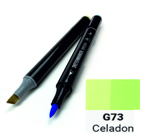 Маркер двухсторонний SKETCHMARKER Brush Светлый серо-зеленый, SMB-G73 3