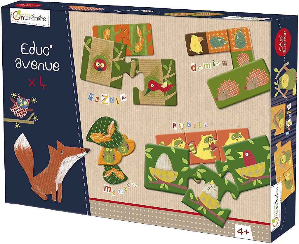 Комплект образовательных игр "Лес" (4+ лет), 42812O ТМ "Avenue Mandarin"