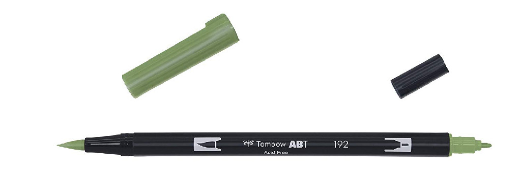 Маркер-блендер двосторонній ABT BrushPen ABT-192, спаржа ТМ "Tombow"