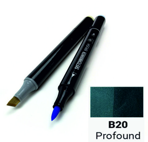 Маркер двосторонній SKETCHMARKER Brush Глибоководний, SMB-B20 3