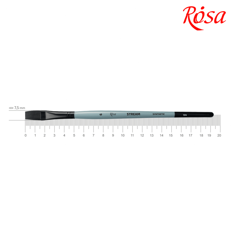 Синтетика плоская STREAM 134 №6, к.р. кисть ROSA