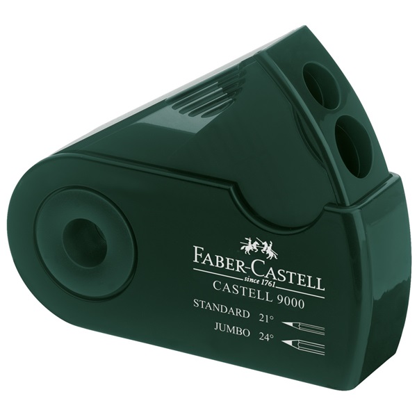 Точилка Sleeve в чехле зеленая, 582800 Faber-Castell