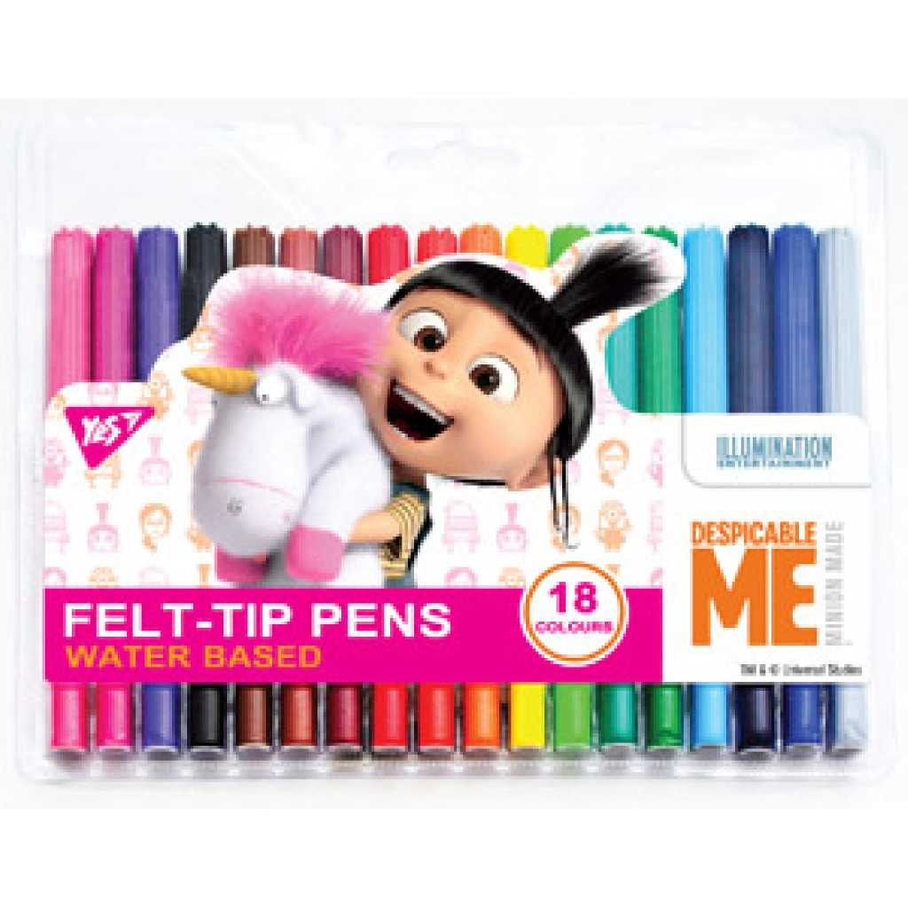 Фломастери 18 кол. "Minions Fluffy", 650370