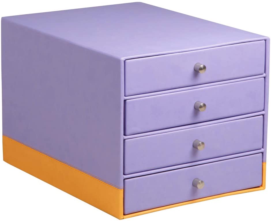 Органайзер настольный Rhodiarama с 4-мя выдвижными ящиками 25*33*23 см, ирис, 318869C