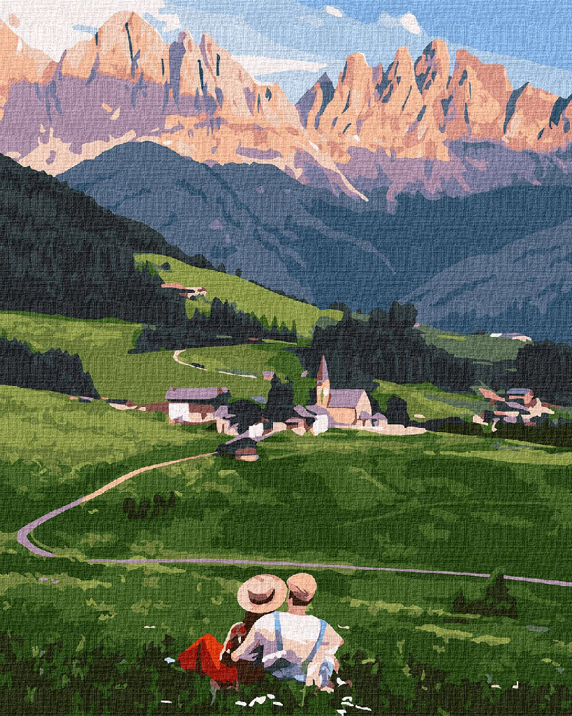 Картина по номерам 40*50 см "Очаровательная Италия", KHO2854
