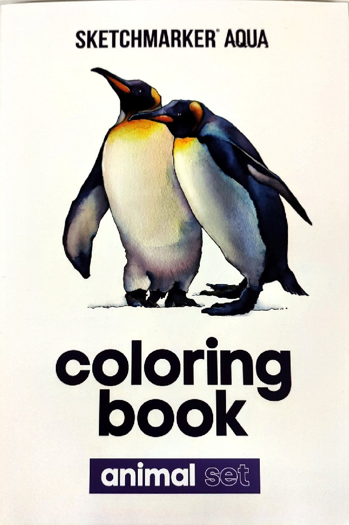 Розмальовка акварельна SKETCHMARKER А5 10 арк. "Animals", SMCB-ANIM