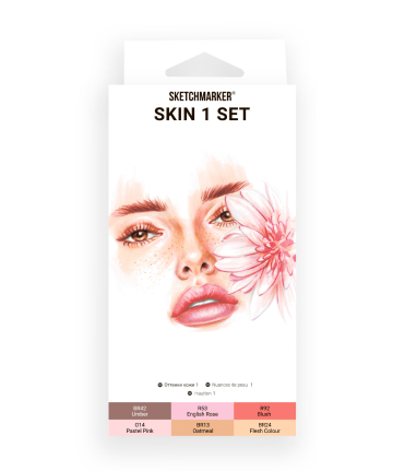 Набор маркеров SketchMarker Skin, 6 шт, SM-6SKIN1 2