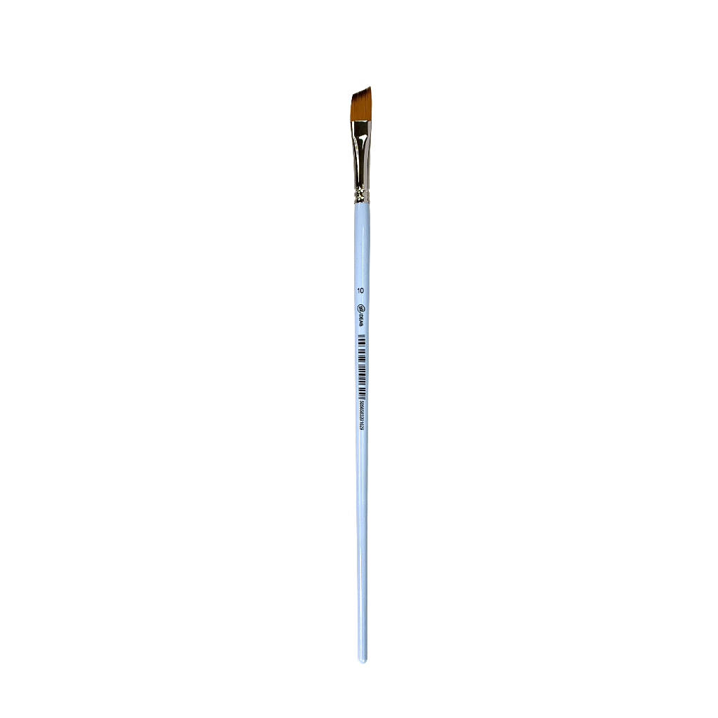 Пензель Синтетика плоска кутова 6604G №10, довга ручка, 6604G10, 99IDEAS