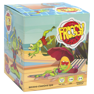 Гра настільна "Froggy Pool" (укр) 30352, ТМ "Strateg"